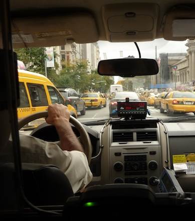 taxicab interior